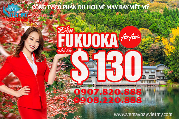Air Asia Mở Chặng Bay Đến Fukuoka Chỉ Từ  130