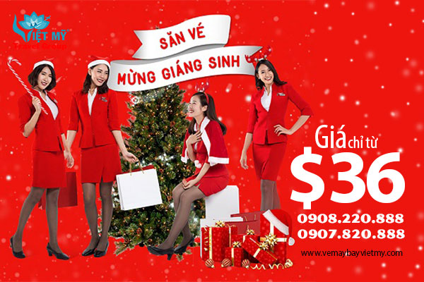 Air Asia khuyến mãi Giáng Sinh
