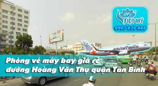 Phòng vé máy bay đường Hoàng Văn Thụ quận Tân Bình