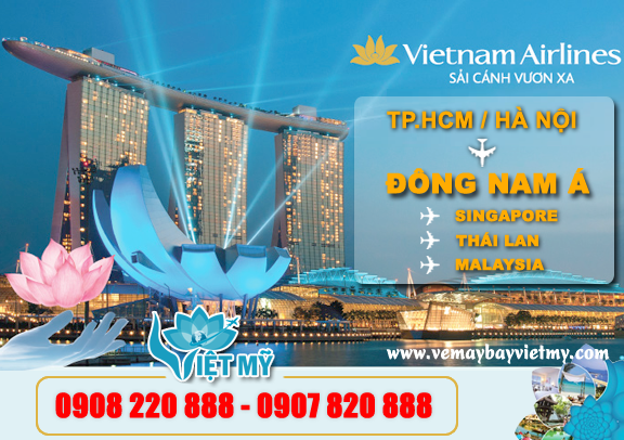 Đại lý vé máy bay Đông NAm Á Vietnam Airlines