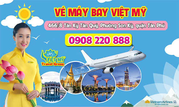 Vé máy bay Việt Mỹ 466/8 Tân Kỳ Tân Quý, Phường Sơn Kỳ, quận Tân Phú