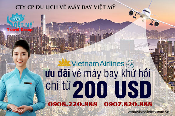 Vietnam Airlines ưu đãi vé máy bay khứ hồi chỉ từ 200 USD