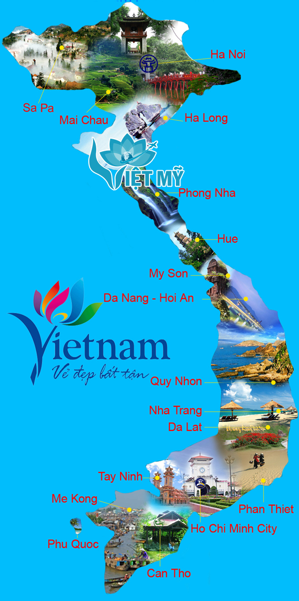 Bản đồ du lịch Việt nam