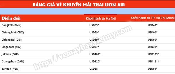 bang gia thai lion air 39 usd
