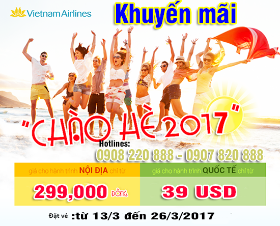 khuyen mai chao he vietnam airlines 2017