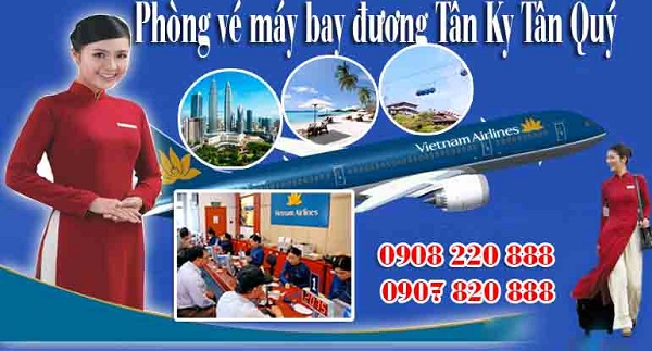 Phòng vé máy bay đường Tân Kỳ Tân Quý quận Tân Phú