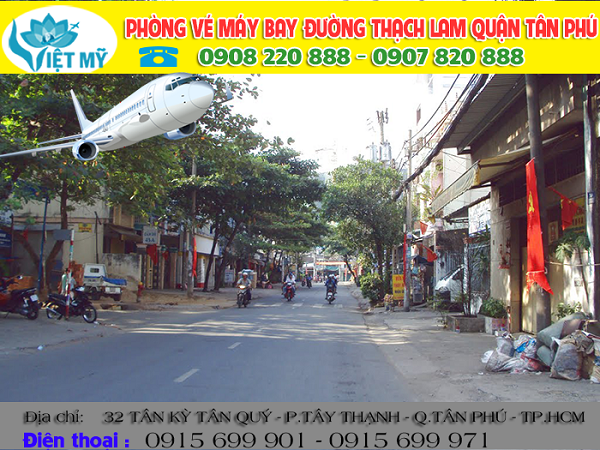 Phòng vé máy bay đường Khuôn Việt quận Tân Phú