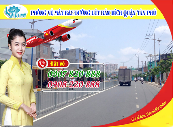 Phòng vé máy bay đường Lũy Bán Bích quận Tân Phú