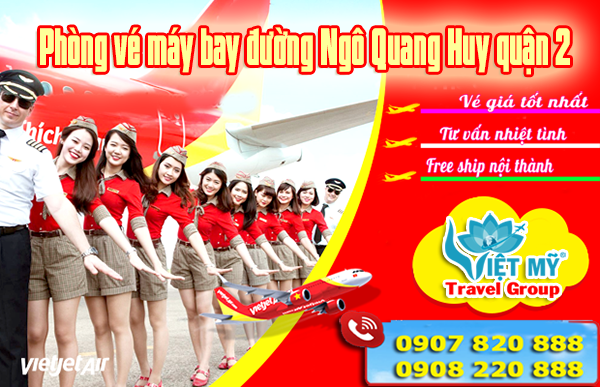 Phòng vé máy bay đường Ngô Quang Huy quận 2