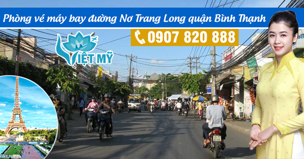 Phòng vé máy bay đường Nơ Trang Long quận Bình Thạnh