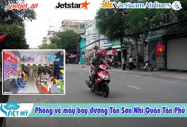 Phòng vé máy bay đường Tân Sơn Nhì quận Tân Phú