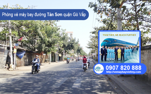 Phòng vé máy bay đường Tân Sơn quận Gò Vấp