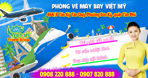 Phòng vé máy bay Việt Mỹ Văn Phòng Quận Tân Phú, TP HCM
