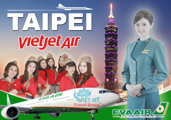 Đại lý vé máy bay EvaAir đi Đài Loan