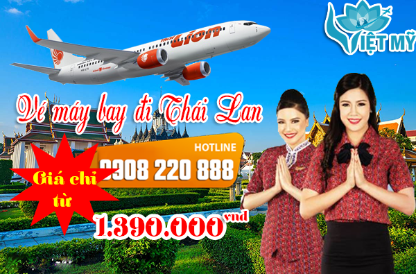 ve may bay di thai lan thai lion air