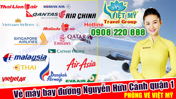 Vé máy bay đường Nguyễn Hữu Cảnh quận 1,TPHCM - Phòng vé Việt Mỹ