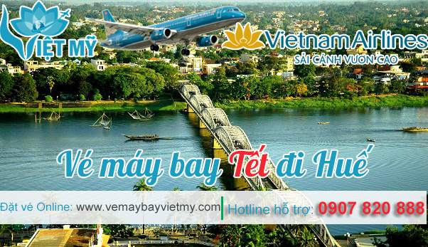 ve may bay tet di hue vietnam airline