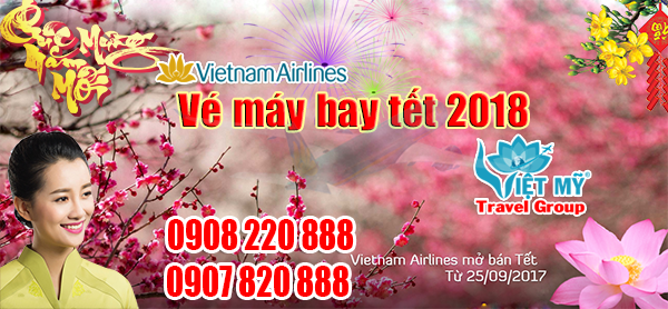 vietnam air line mo ban ve may bay tet 2018