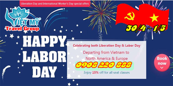 Vietnam Airline ưu đãi tưng bừng 1_5 giảm giá vé 10%