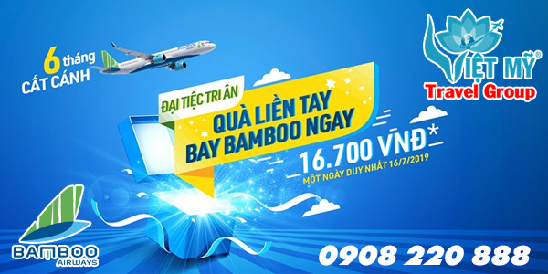 Hãng Bamboo Airways mừng Đại tiệc tri ân 6 tháng