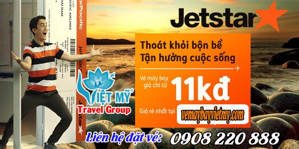 Jetstar khuyến mãi vé máy bay giá chỉ từ 11K