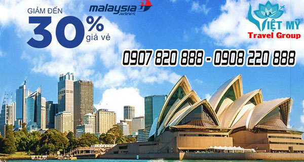 Malaysia Airlines giảm 30% giá vé bay từ TPHCM Hà Nội