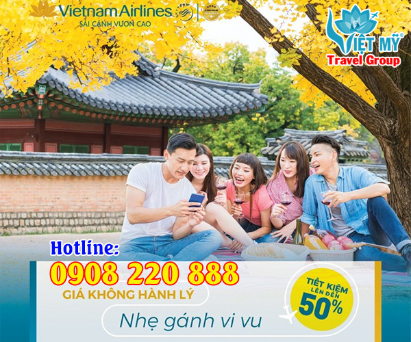 Tiết kiệm 50% vé không hành lý cùng Vietnam Airlines