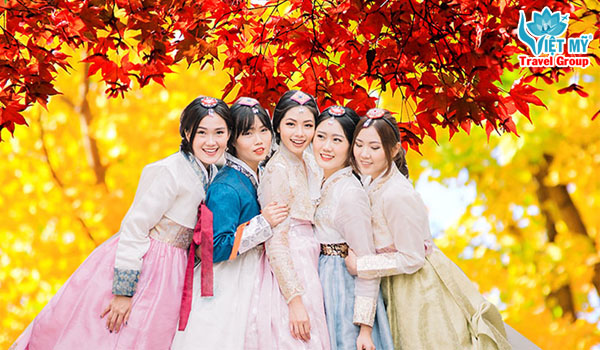 mùa lá đỏ Seoul Hàn Quốc