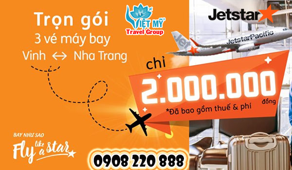 Combo 3 vé từ Vinh đi Nha Trang giá chỉ 2.000.000 đồng