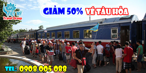 Vé tàu hỏa Sài Gòn giảm 50% giá vé đường sắt