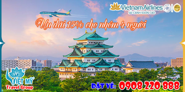 Vietnam Airlines giảm 15% cho nhóm từ 4 người