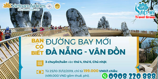 Vietnam Airlines ưu đãi Đà Nẵng - Vân Đồn chỉ từ 199K