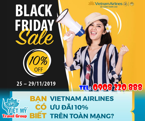 Khuyến mãi dịp Black Friday của Vietnam Airlines