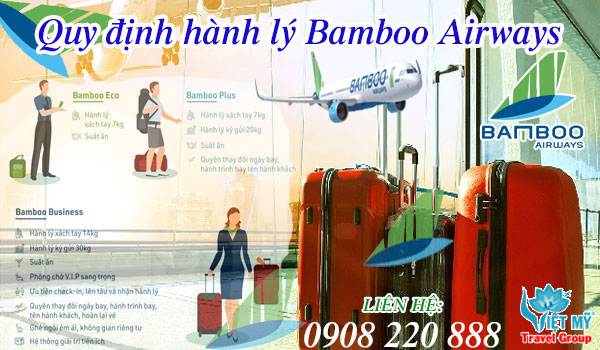 Quy định hành lý Bamboo Airways Pacific Airlines