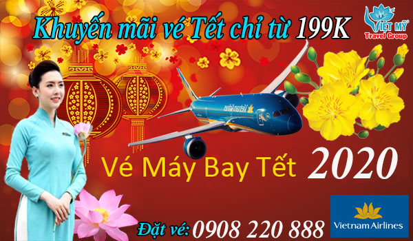 Vietnam Airlines khuyến mãi vé Lệch đầu Tết âm lịch chỉ từ 199K