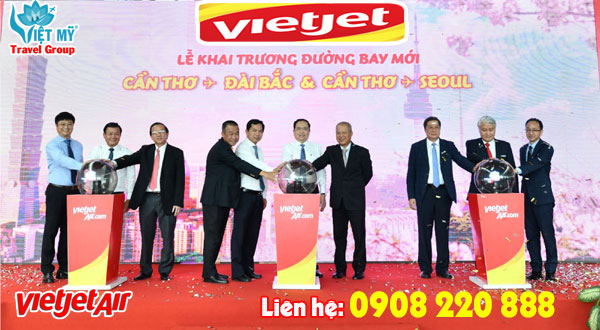 Vietjet khai trương 2 đường bay mới từ Cần Thơ