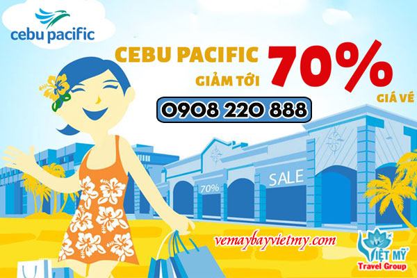 Cebu giảm 70% giá vé máy bay đi Philippines