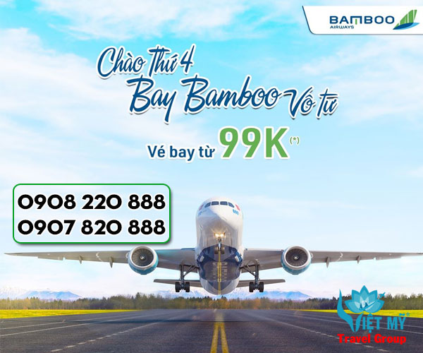 Ngày 8/3 bay vô tư cùng Bamboo Airways chỉ từ 99K