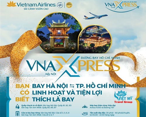 VNAXpress - Bay giữa TPHCM - Hà Nội linh hoạt và tiện lợi