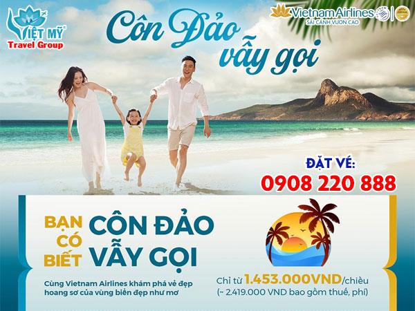 Vietnam Airlines ưu đãi vé đi Côn Đảo