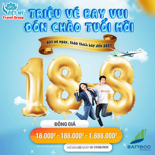 Bamboo Airways ưu đãi triệu vé máy bay đón chào tuổi mới