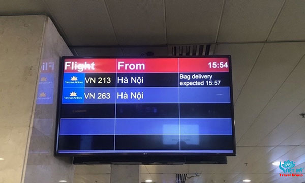 VNA triển khai hệ thống hiển thị thông tin trả hành lý cho hành khách