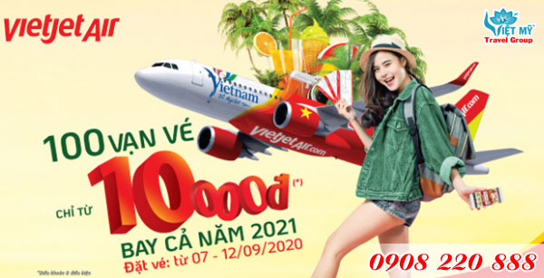 Vietjet Air ưu đãi vé nội địa chỉ từ 10.000 đồng