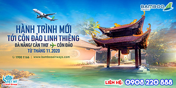 Bamboo mở đường bay mới Đà Nẵng/Cần Thơ - Côn Đảo
