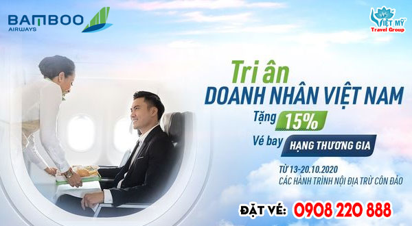 Giảm 15% vé Thương gia Tri ân Doanh nhân Việt Nam