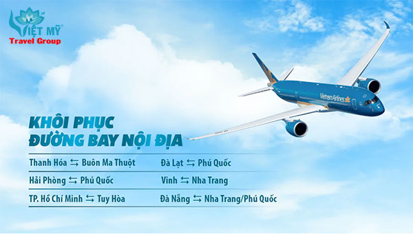 Vietnam Airlines khôi phục thêm các đường bay nội địa