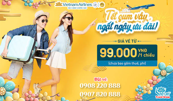 Vietnam Airlines ưu đãi vé Tết Tân Sửu 2021