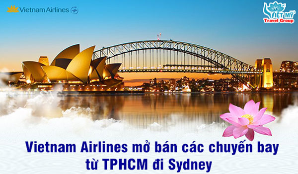 Vietnam Airlines mở bán các chuyến bay từ TPHCM đi Sydney
