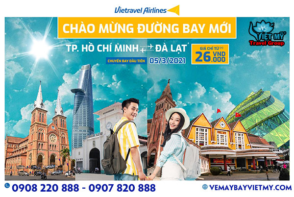 Vietravel Airlines khai trương đường bay Sài Gòn - Đà Lạt
