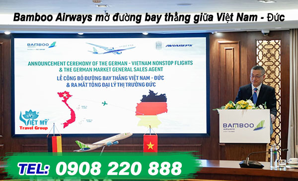 Bamboo Airways mở đường bay thẳng giữa Việt Nam - Đức